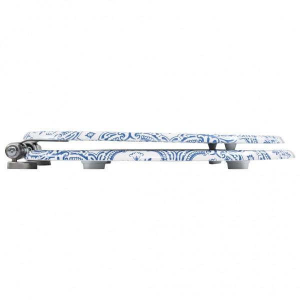 Assentos sanita 2 pcs tampas fecho suave MDF design porcelana M 5