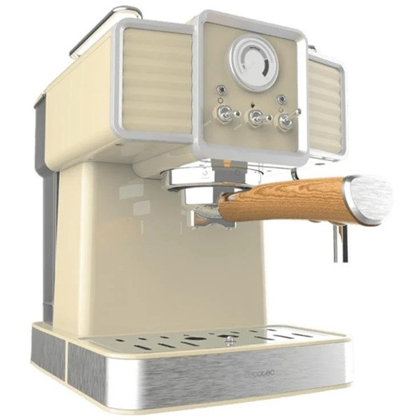 Cafetera expreso CECOTEC Vintage amarillo D