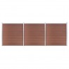 Painel de vedação para jardim 526x186 cm WPC castanho 1