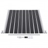 Set de valla 10 cuadradas + 1 oblicua WPC gris 1830x186 cm 4