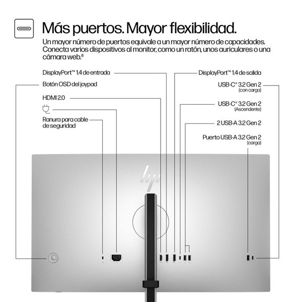 Monitor HP S7 PRO 27" IPS 727PQ prata M 6