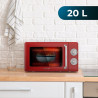 Microondas CECOTEC Proclean 20L 3110 retro rojo 4
