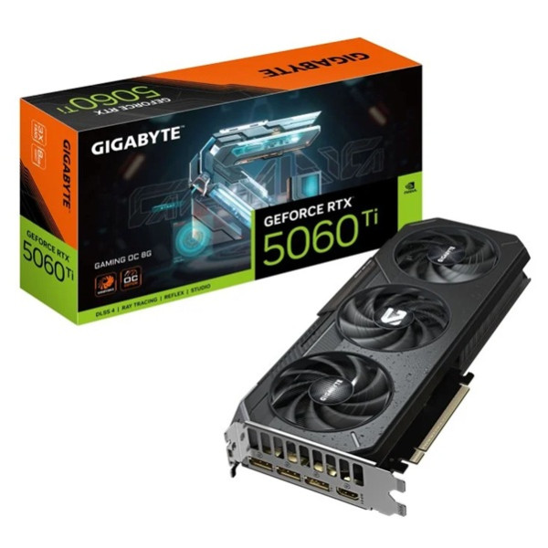 Tarjeta gráfica GIGABYTE RTX 5060 TI OC 8GB GDDR7 D