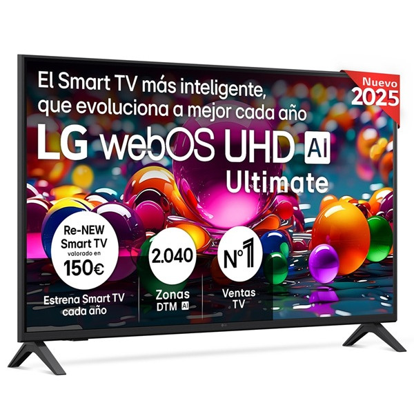 Smart TV LG 43" LED 4K Ultra HD 43UA74006LB negro D