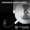 Auscultadores para jogos com microfone Logitech G Pro X 2 lightspeed branco 4
