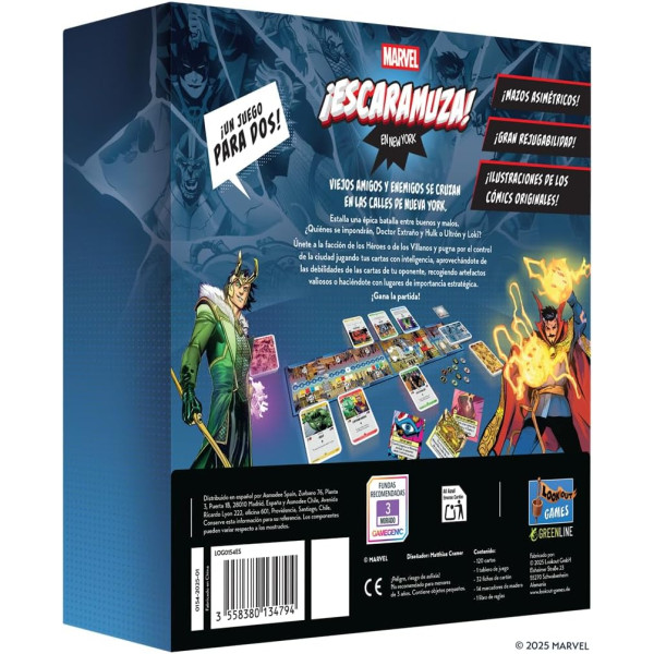 Juego de mesa MARVEL ¡ESCARAMUZA! EN NEW YORK M 2