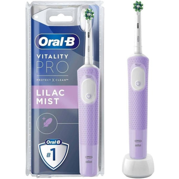 Cepillo de dientes eléctrico ORAL-B Vitality Pro Protect & Clean lila D