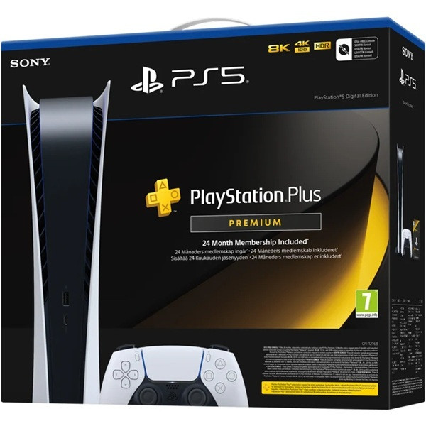 Consola de videojogos SONY PS5 Slim 825 GB + PlayStation Plus 24 meses branco M 4