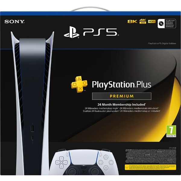 Videoconsola SONY PS5 Slim 825GB + PlayStation Plus 24 meses blanco D