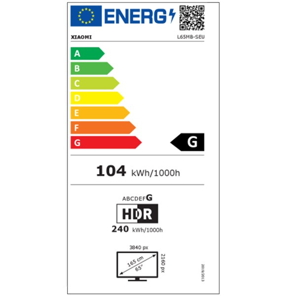 Smart TV XIAOMI S Pro 65" Mini LED 4K UHD ELA6318EU negro M 6