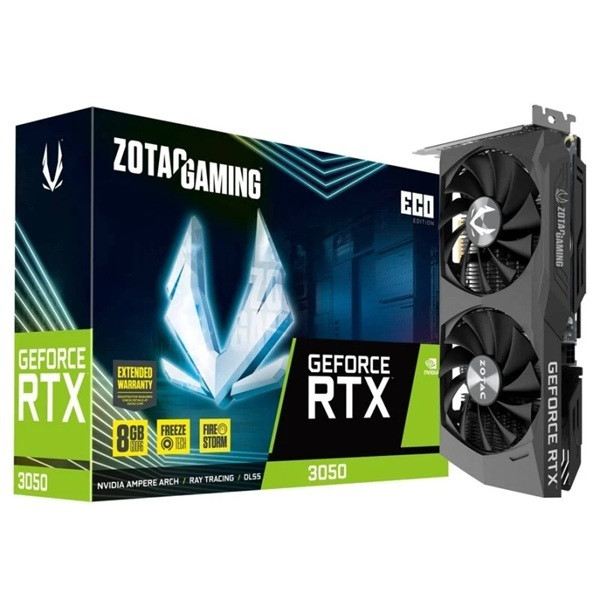 Tarjeta Gráfica ZOTAC RTX 3050 ECO 8GB GDDR6 D
