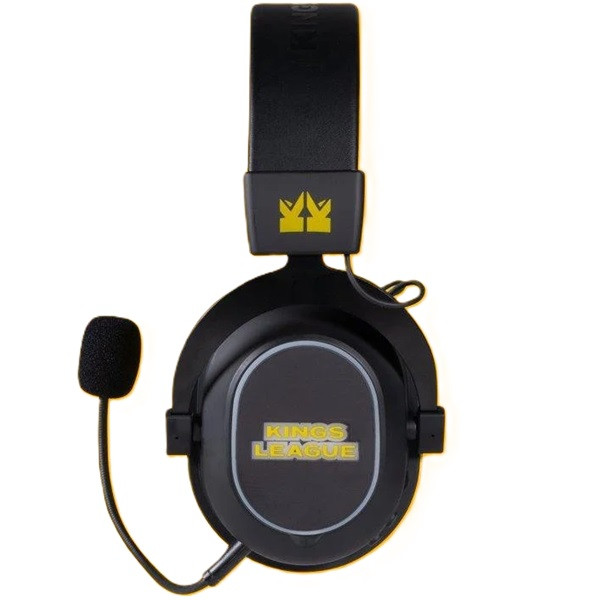 Auriculares Gaming con micrófono Blade Kings League preto/amarillo M 2
