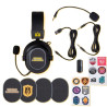 Auriculares Gaming con micrófono Blade Kings League preto/amarillo 4