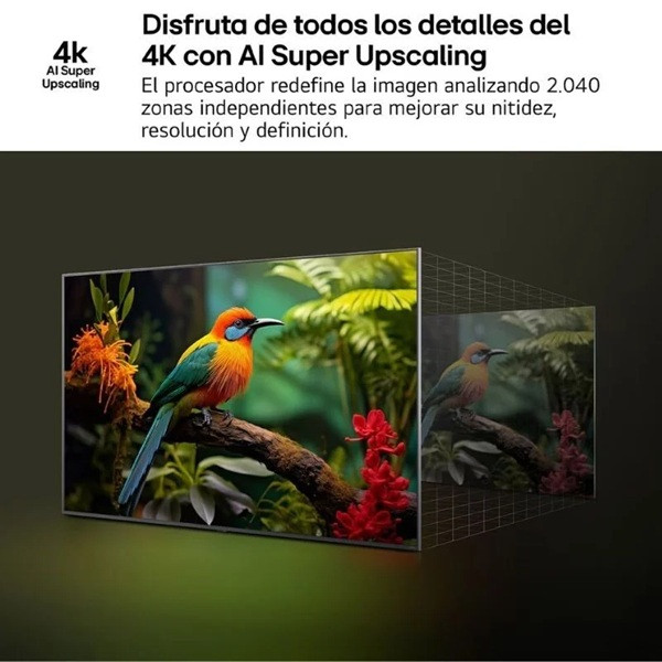 Smart TV LG 43" QNED 4K UHD 43QNED84A6C negro M 3