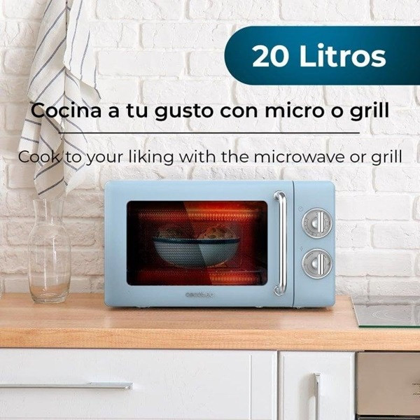 Microondas CECOTEC Proclean 20L 3110 retro azul M 3