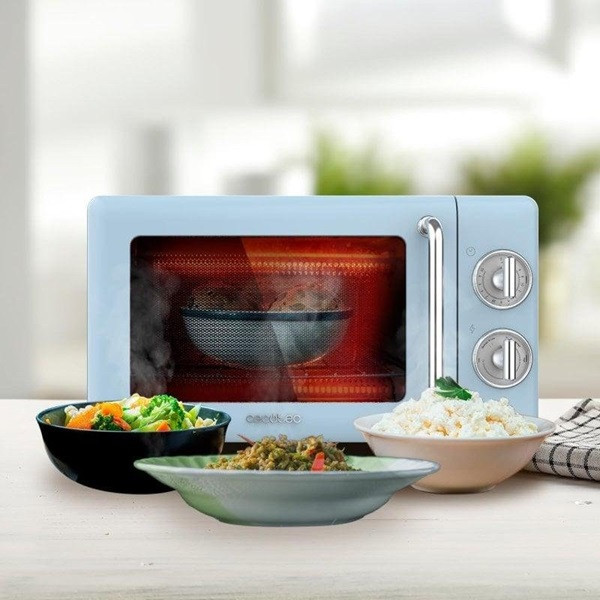 Microondas CECOTEC Proclean 20L 3110 retro azul M 4