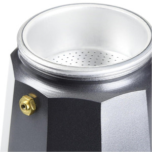 Cafetera italiana Monix Noir M640003 3 Tazas preto H