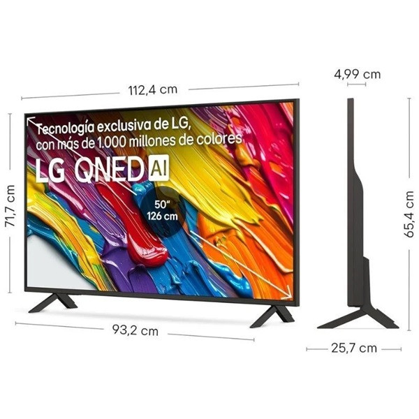 Smart TV LG 50" QNED 4K UHD 50QNED84A6C preto M 6