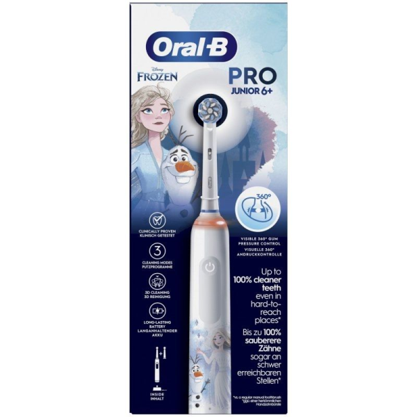 Cepillo de dientes eléctrico ORAL-B Pro Junior 6+ frozen M 3