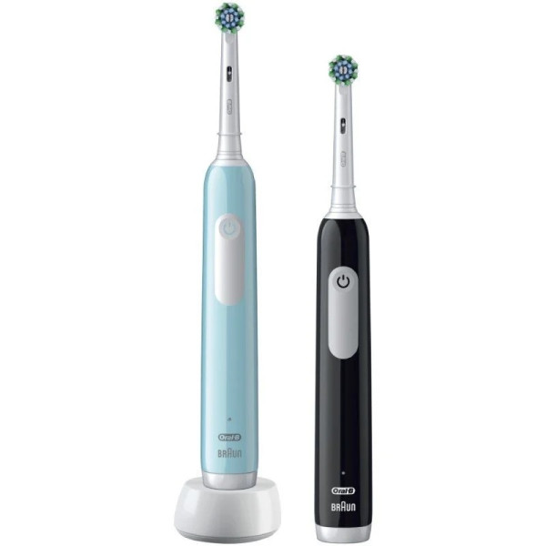 Cepillo de dientes eléctrico ORAL-B Pro 1 Duo Edition negro/turquesa M 2