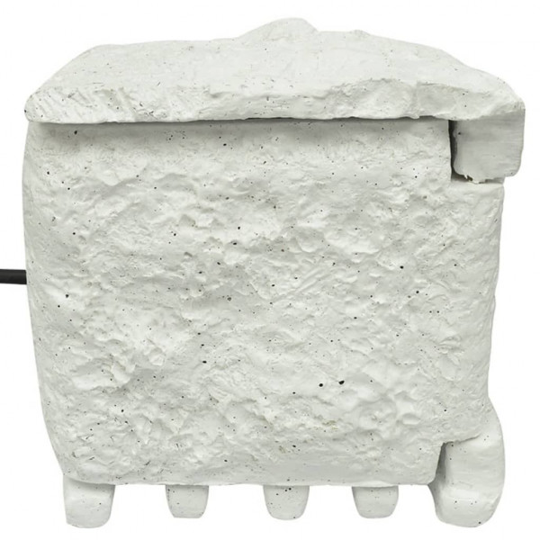 Unidade de jardim com 4 tomadas à prova de água resina branco M 2