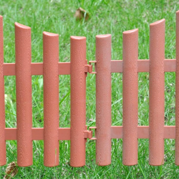 17 pcs divisórias de relvado 10 m castanho M 4