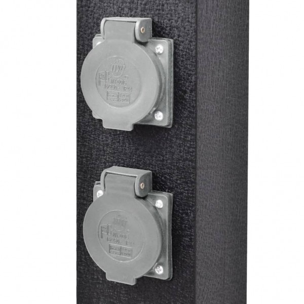 Pilar de Tomadas de Energia para Jardim Preto M 5