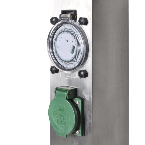 Coluna tomada com timer em aço inoxidável M 5