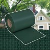 Panel de valla de PVC verde 70x0.19 m 1