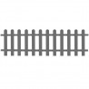 Valla de estacas de jardín de WPC 200x60 cm 1