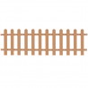 Valla de estacas de jardín de WPC 200x60 cm 1