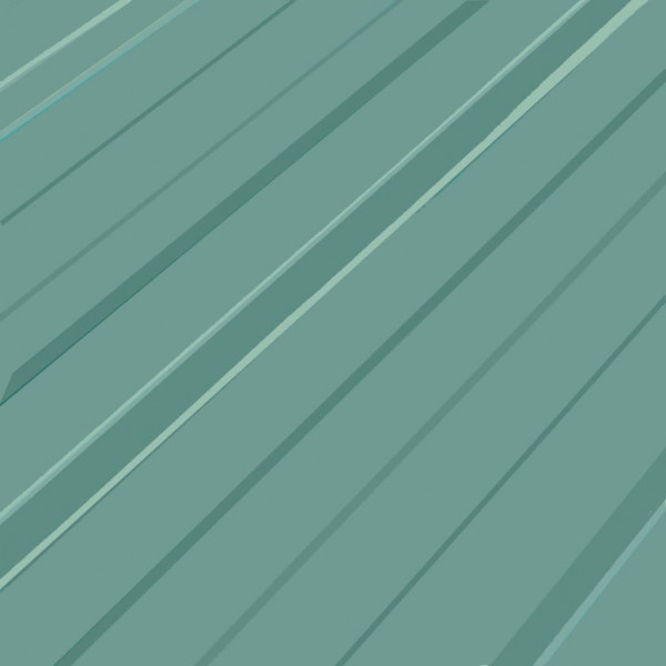 Panel para tejado acero galvanizado verde 12 unidades M 3