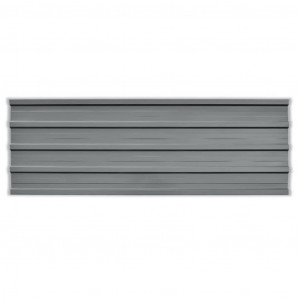 Panel para tejado acero galvanizado gris 12 unidades H