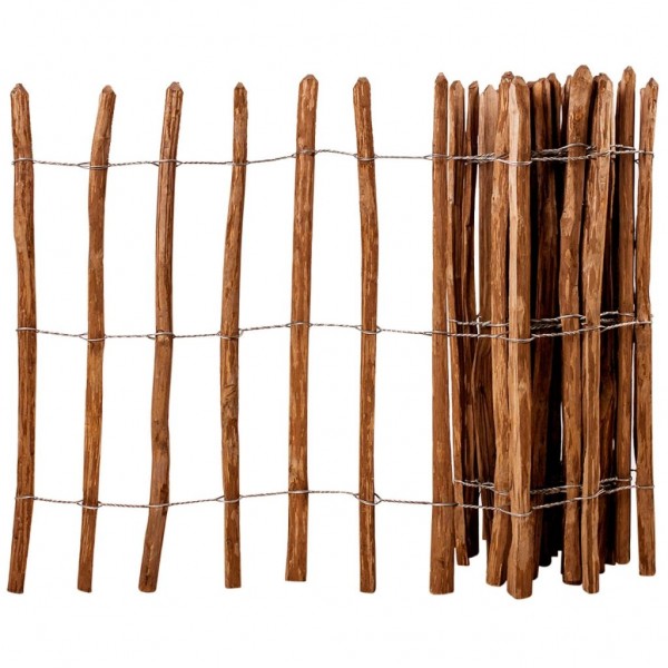 Valla de jardín madera de avellano 90x500 cm D