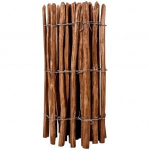 Cerca de estacas em madeira de aveleira 90x500 cm H