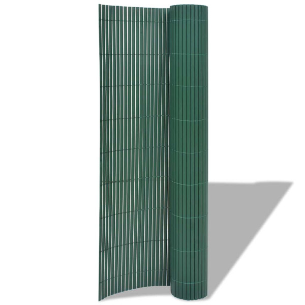 Cerca de jardim dupla face 90x300 cm PVC verde M 2