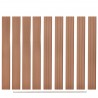 Placas de vedação de substituição 9 pcs em WPC 170 cm castanho 1