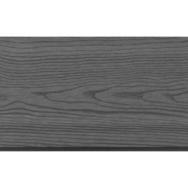 Placas de vedação de substituição 9 pcs em WPC 170 cm cinzento M 4