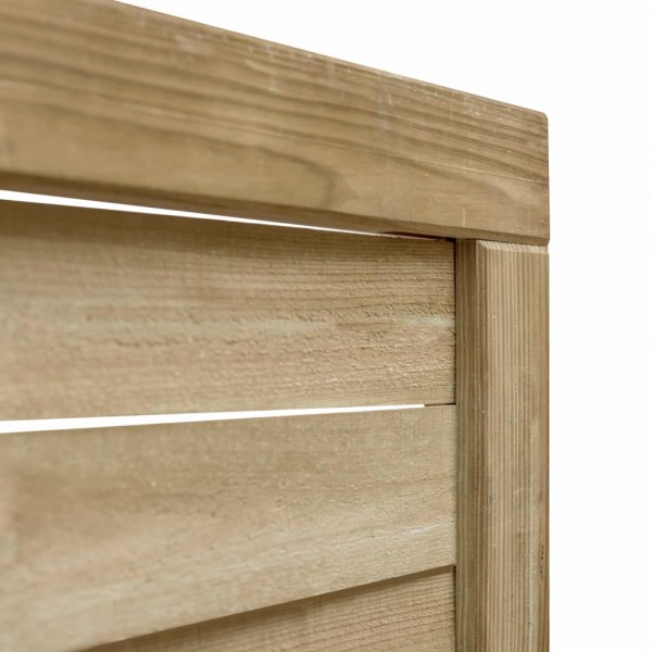 Puerta de jardín madera de pino impregnada verde 100x75 cm M 3