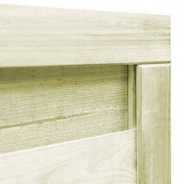 Puerta de jardín madera de pino impregnada verde 100x75 cm M 5