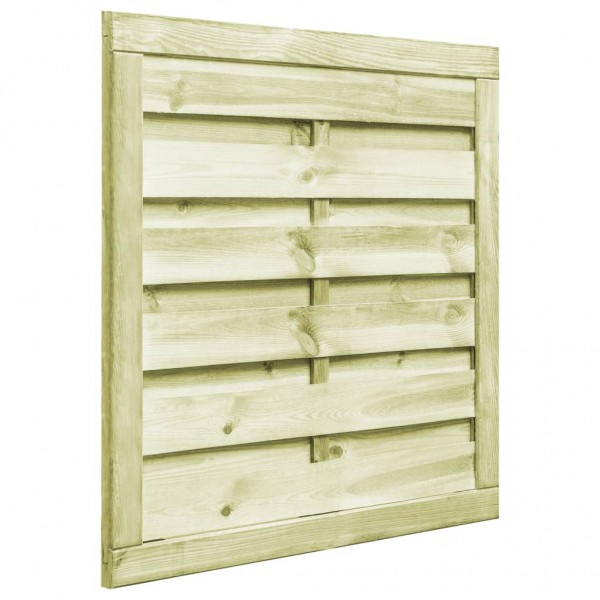 Puerta de valla madera de pino impregnada verde 100x100 cm M 4