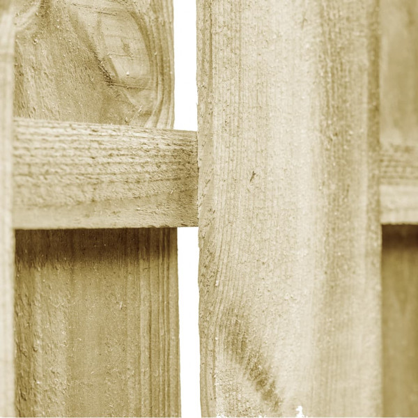 Puerta de jardín madera de pino impregnada 100x75 cm M 4