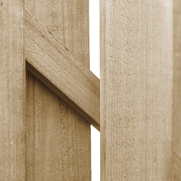 Puerta de jardín madera de pino impregnada 100x125 cm M 4