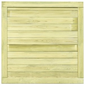 Puerta de valla de madera de pino impregnada 100x100 cm H