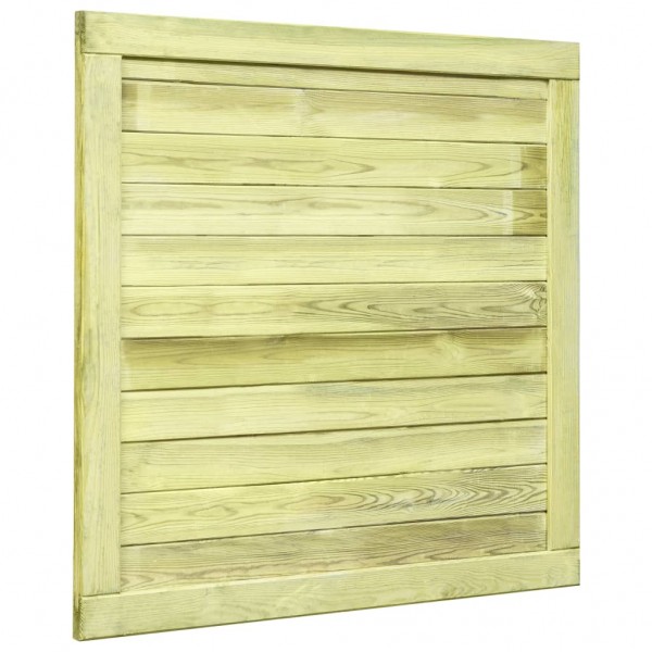 Puerta de valla de madera de pino impregnada 100x100 cm M 4