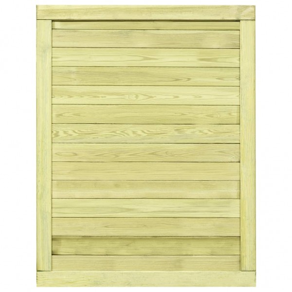 Puerta de valla de jardín madera pino impregnada 125x100 cm M 2