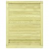 Puerta de valla de jardín madera pino impregnada 125x100 cm 2