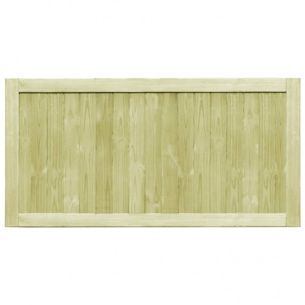 Puertas de valla madera de pino impregnada 300x75 cm 2 uds M 4