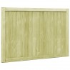 Puertas de valla madera 2 uds de pino impregnada 300x100 cm 5