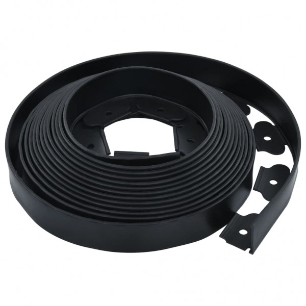 Borda de relvado flexível com 30 pinos 10 m 5 cm M 3